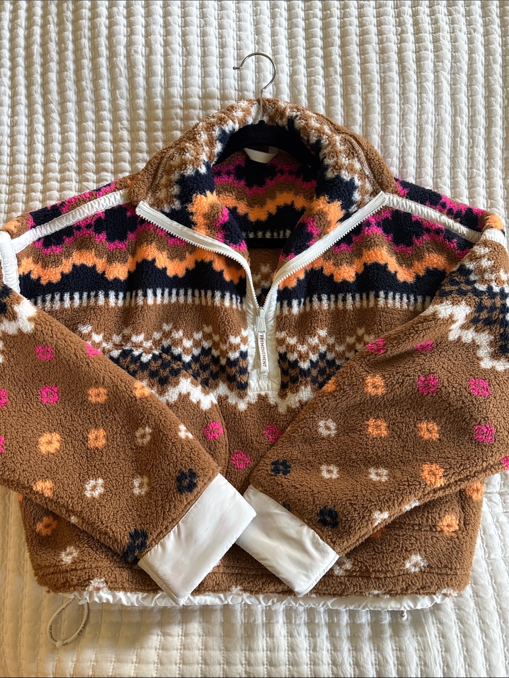 Free People Movement Printed Half Zip Fleece